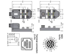 M12-4 ports Junction box with M23 and 21 pin Terminal Connection · GSEE ...